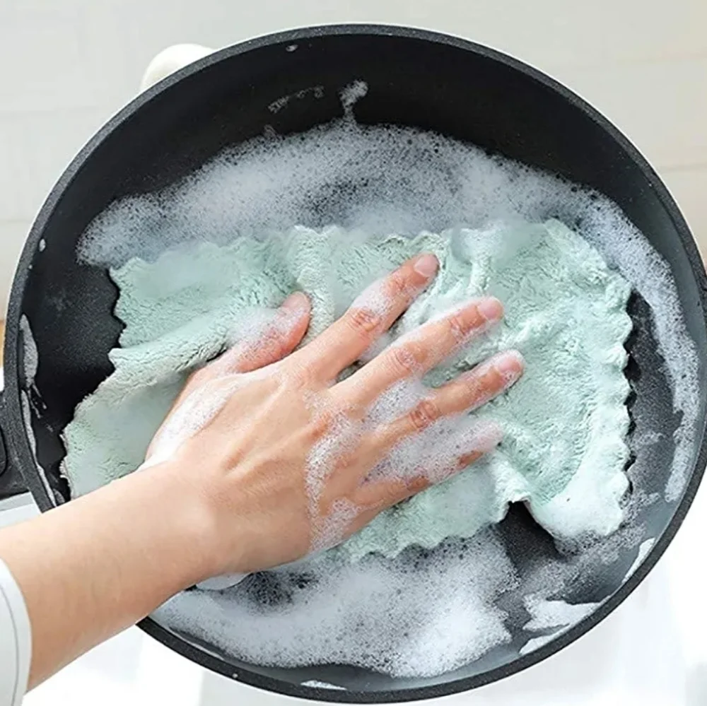 ULTRA Absorbent Dish Cloth SET with FREE Jar Gripper